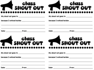 Free Printable Shout Out Cards: Show Appreciation and Gratitude